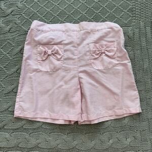 Vice La Fete Pull On Candy Stripe Pink & White Shorts ~ 6X